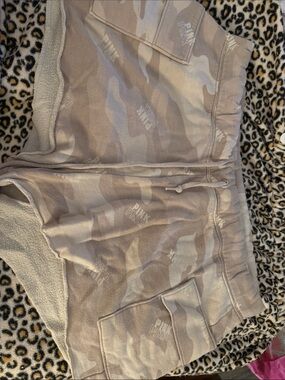 PINK Victoria's Secret Beige Camo Lounge Shorts
